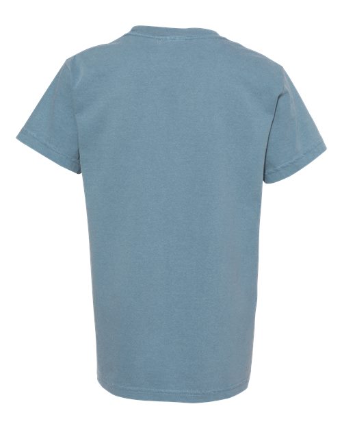 Youth Garment-Dyed Heavyweight T-Shirt - Ice Blue Back