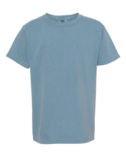 Youth Garment-Dyed Heavyweight T-Shirt - Ice Blue Front