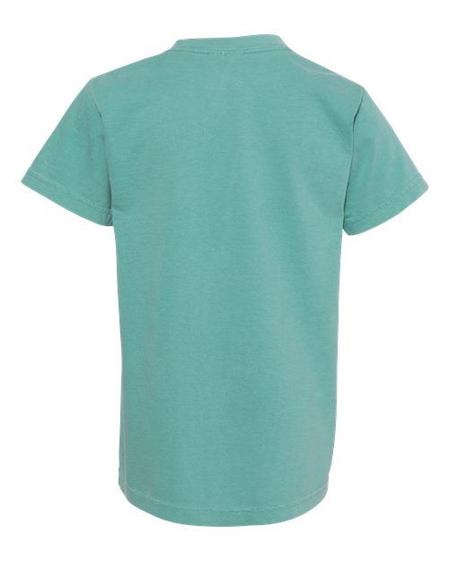 Youth Garment-Dyed Heavyweight T-Shirt - Seafoam Back