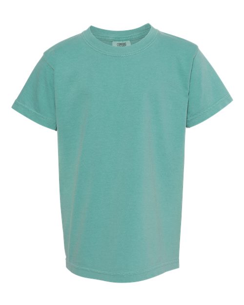Youth Garment-Dyed Heavyweight T-Shirt - Seafoam Front