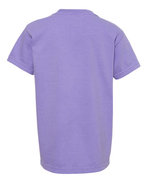 Youth Garment-Dyed Heavyweight T-Shirt - Violet Back
