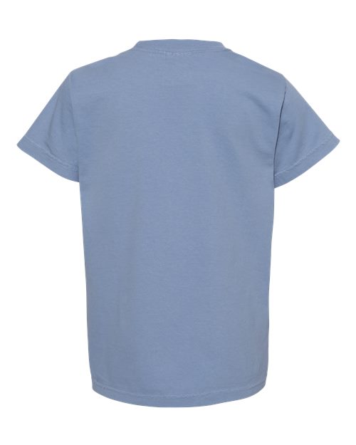 Youth Garment-Dyed Heavyweight T-Shirt - Washed Denim Back
