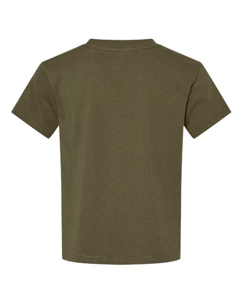 Toddler Cotton Jersey Tee - Military Green Back