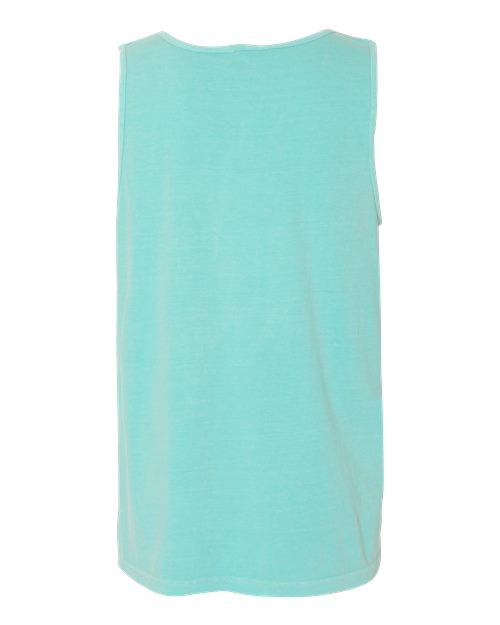 Unisex Garment-Dyed Heavyweight Tank Top - Chalky Mint Back