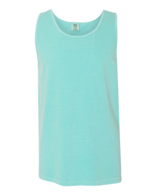Unisex Garment-Dyed Heavyweight Tank Top - Chalky Mint Front