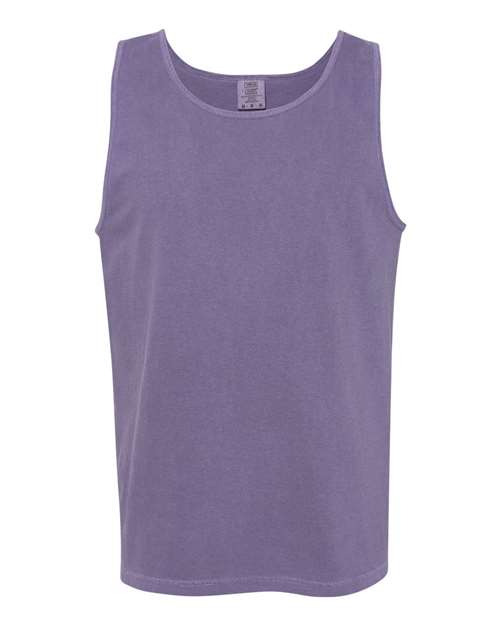 Unisex Garment-Dyed Heavyweight Tank Top - Grape Front