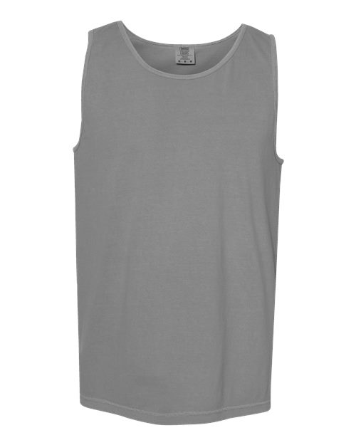 Unisex Garment-Dyed Heavyweight Tank Top - Grey Front