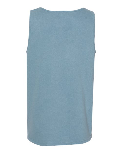 Unisex Garment-Dyed Heavyweight Tank Top - Ice Blue Back
