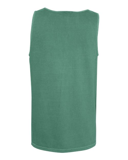Unisex Garment-Dyed Heavyweight Tank Top - Light Green Back