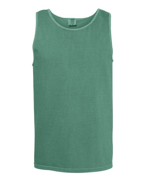Comfort Colors Unisex Garment-Dyed Heavyweight Tank Top - Light Green Front