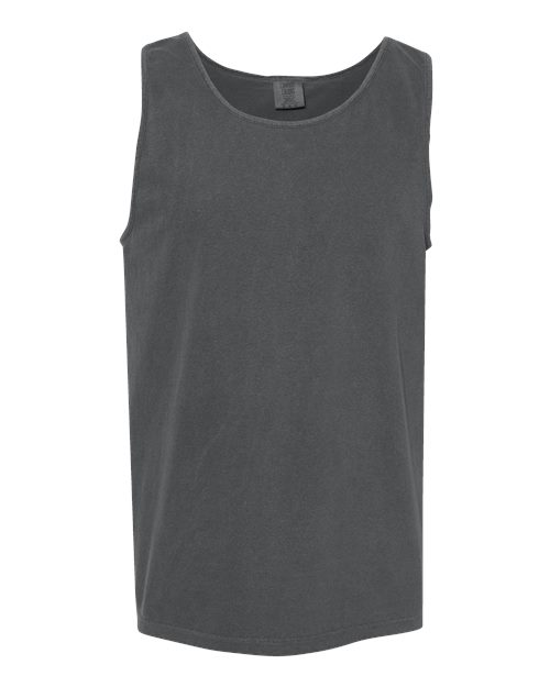 Unisex Garment-Dyed Heavyweight Tank Top - Pepper Front