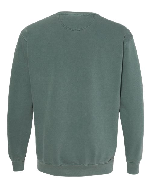 Unisex Garment-Dyed Crewneck Sweatshirt - Blue Spruce Back