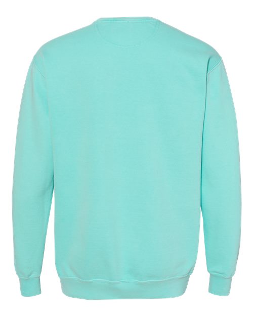 Unisex Garment-Dyed Crewneck Sweatshirt - Chalky Mint Back