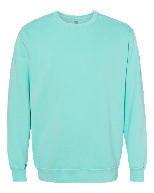 Unisex Garment-Dyed Crewneck Sweatshirt - Chalky Mint Front