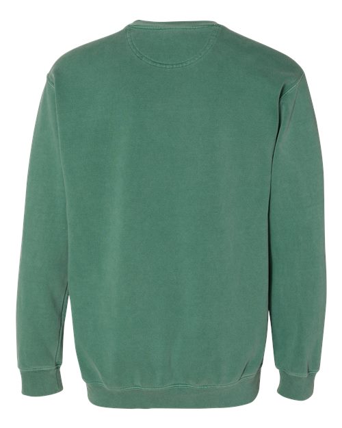 Unisex Garment-Dyed Crewneck Sweatshirt - Light Green Back