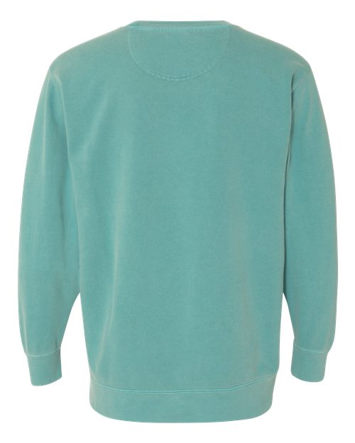 Unisex Garment-Dyed Crewneck Sweatshirt - Seafoam Back
