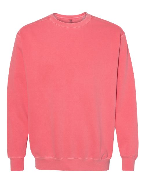 Unisex Garment-Dyed Crewneck Sweatshirt - Watermelon Front