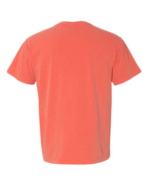 Unisex Garment-Dyed Heavyweight T-Shirt - Bright Salmon Back