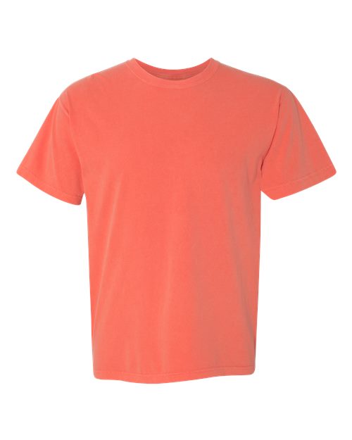Unisex Garment-Dyed Heavyweight T-Shirt - Bright Salmon Front