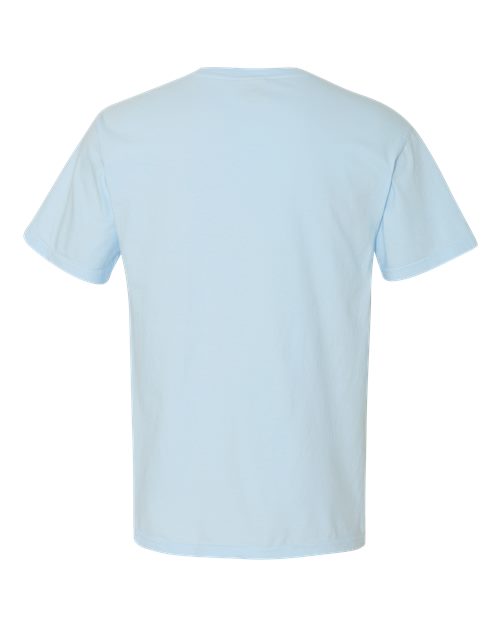 Unisex Garment-Dyed Heavyweight T-Shirt - Chambray Back