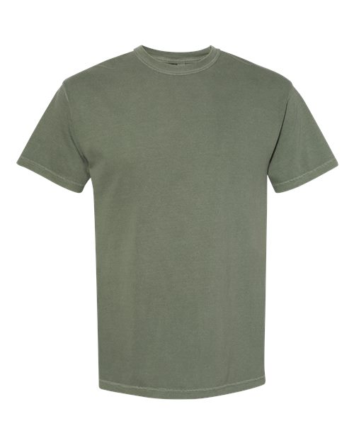 Unisex Garment-Dyed Heavyweight T-Shirt - Moss Front