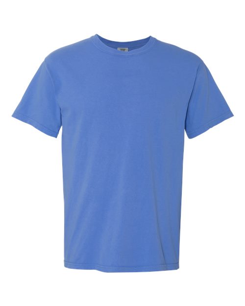 Unisex Garment-Dyed Heavyweight T-Shirt - Mystic Blue Front