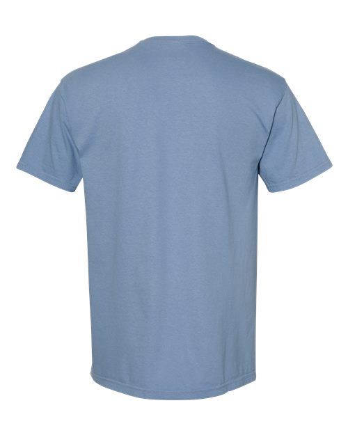 Unisex Garment-Dyed Heavyweight T-Shirt - Washed Denim Back