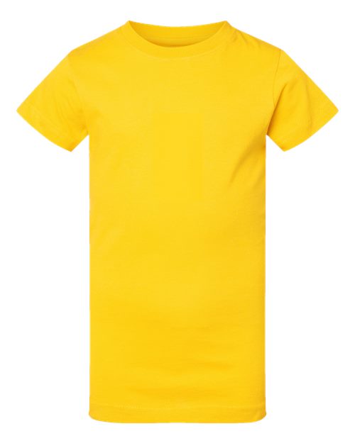 Girls' Fine Jersey Tee - Yellow Front