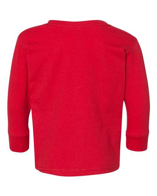 Toddler Fine Jersey Long Sleeve Tee - Red Back