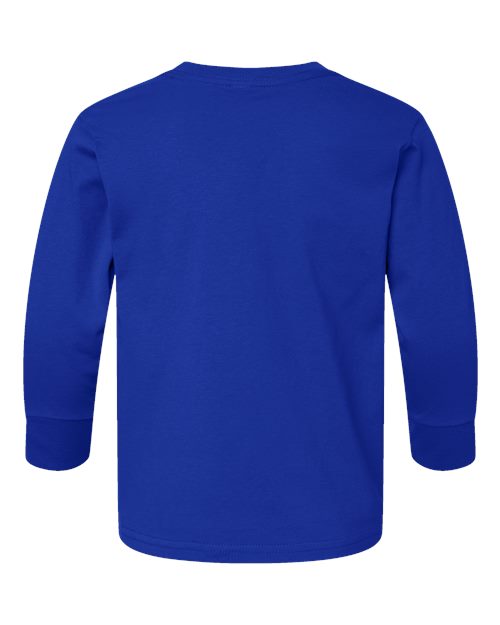 Toddler Fine Jersey Long Sleeve Tee - Royal Back