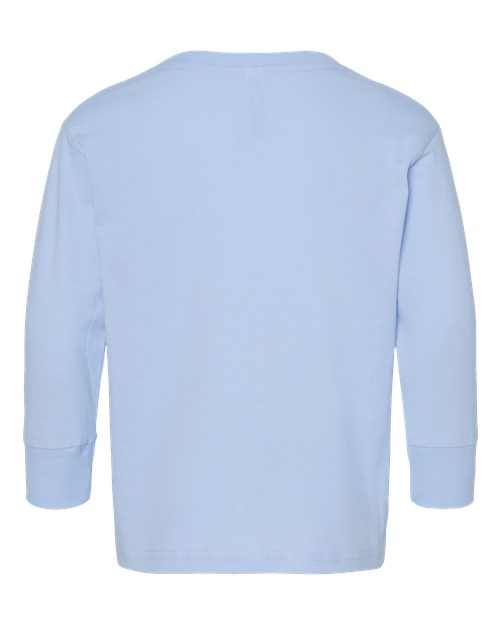 Toddler Fine Jersey Long Sleeve Tee - Light Blue Back