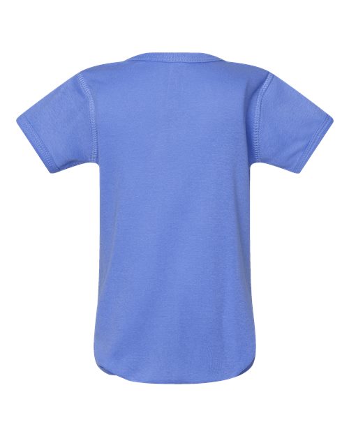 Infant Baby Rib Bodysuit - Carolina Blue Back