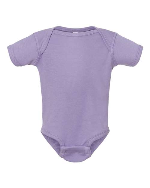 Infant Baby Rib Bodysuit - Lavender Front