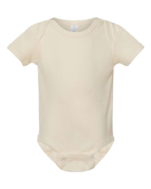 Infant Baby Rib Bodysuit - Natural Front