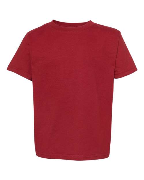 Toddler Fine Jersey Tee - Garnet Front