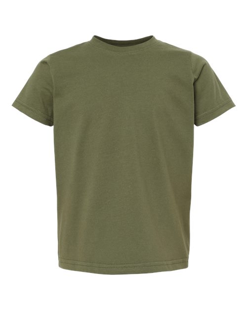 Toddler Fine Jersey Tee - Military Green Front