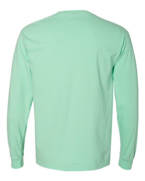 Unisex Garment-Dyed Heavyweight Long Sleeve Pocket T-Shirt - Island Reef Back