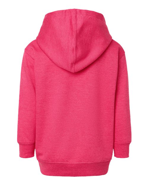 Toddler Pullover Fleece Hoodie - Vintage Hot Pink Back