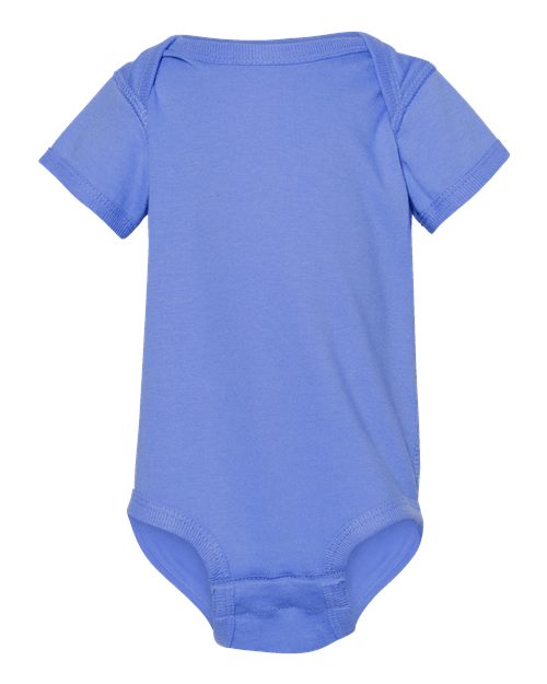 Infant Fine Jersey Bodysuit - Carolina Blue Front