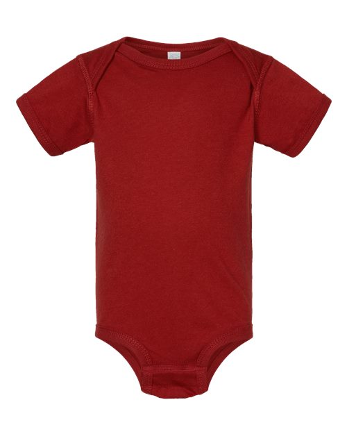 Infant Fine Jersey Bodysuit - Garnet Front