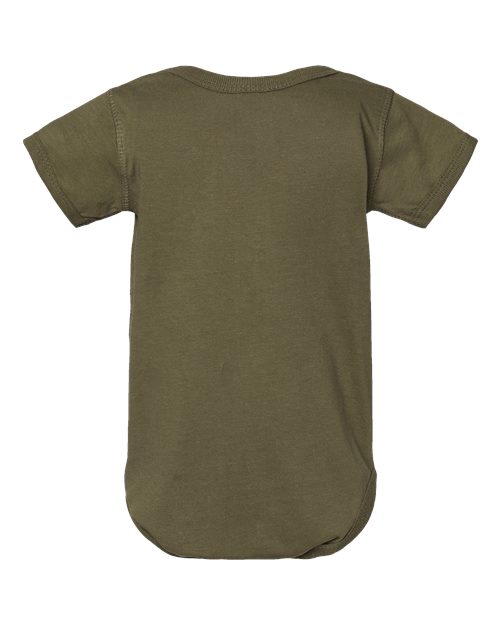 Infant Fine Jersey Bodysuit - Military Green Back