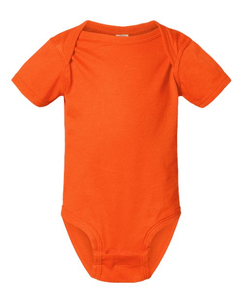 Infant Fine Jersey Bodysuit - Orange Front