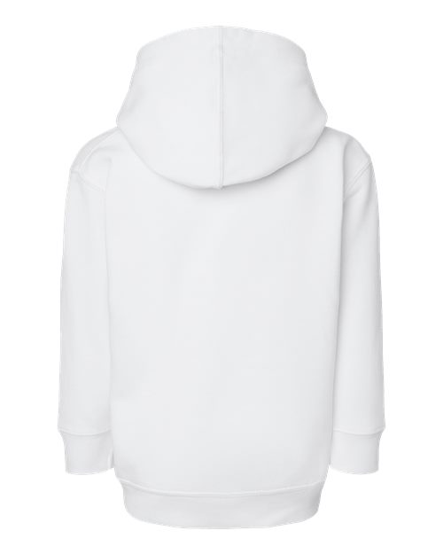 Toddler Full-Zip Fleece Hoodie Sweatshirt - White Back