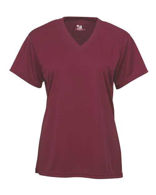 Women’s B-Core V-Neck T-Shirt - Cardinal Front