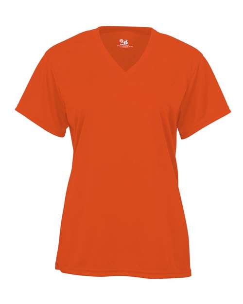 Women’s B-Core V-Neck T-Shirt - Burnt Orange Front
