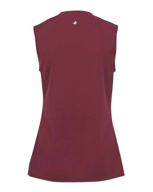 Women's B-Core Sleeveless T-Shirt - Cardinal Back