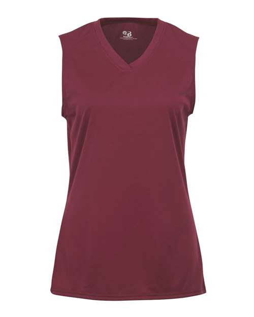 Women's B-Core Sleeveless T-Shirt - Cardinal Front