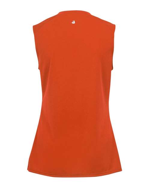 Women's B-Core Sleeveless T-Shirt - Burnt Orange Back