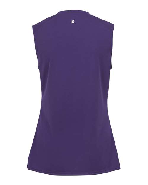 Women's B-Core Sleeveless T-Shirt - Purple Back