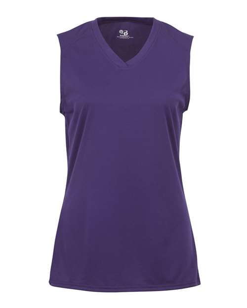 Women's B-Core Sleeveless T-Shirt - Purple Front